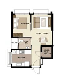 Blk 421B Northshore Straitsview (Punggol), HDB 2 Rooms #560894581